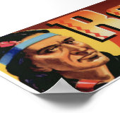 Vintage Alte Redskin Indische Fruchtkäfigmarken Poster (Ecke)