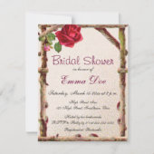 Vintage alte Rose rustikal Viktorianisch Antique Einladung (Vorderseite)