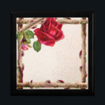 Vintage alte Rose rustikal Viktorianisch Antique Erinnerungskiste<br><div class="desc">Eine Natur inspiriert rustikale antike Rose und Zweige Natur Design. Dies ist perfekt für Hochzeitseinladungen und Programme,  die für Ihre eigenen Hochzeitsdetails angepasst werden können. Teil unserer rustikalen Natursammlung.</div>
