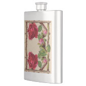 Vintage alte Rose rustikal Viktorianisch Antique Flachmann (Links)