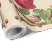 Vintage alte Rose rustikal Viktorianisch Antique Geschenkpapier (Rolleneckpunkt)