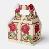 Vintage alte Rose rustikal Viktorianisch Antique Geschenkschachtel (Rückseite)