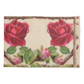 Vintage alte Rose rustikal Viktorianisch Antique Kissenbezug (Rückseite)