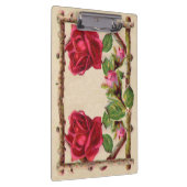 Vintage alte Rose rustikal Viktorianisch Antique Klemmbrett (Rechts)