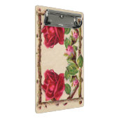 Vintage alte Rose rustikal Viktorianisch Antique Mini Klemmbrett (Schrägansicht)