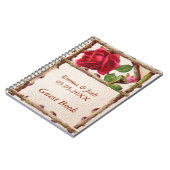 Vintage alte Rose rustikal Viktorianisch Antique Notizblock (Linke Seite)