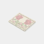 Vintage alte Rose rustikal Viktorianisch Antique Post-it Klebezettel (angewinkelt)
