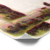 Vintage alte Rose rustikal Viktorianisch Antique Poster (Ecke)