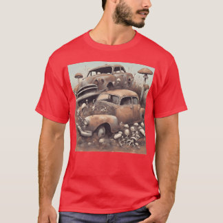 Vintage alte rostige Autos Geschenk Freunde Freund T-Shirt