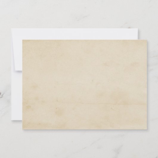 Vintage alte Save the Date Karte (Rückseite)