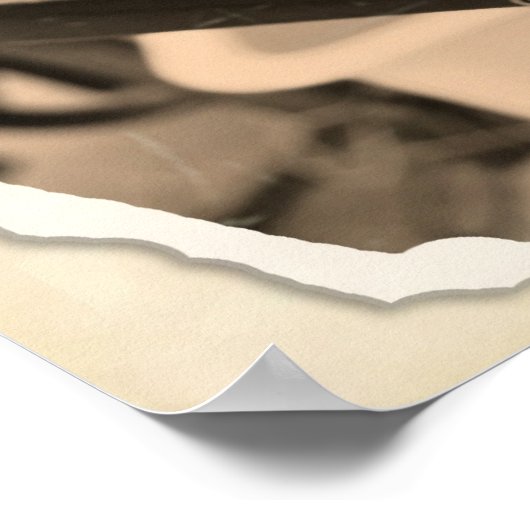 Vintage alte Schreibmaschine Poster (Ecke)