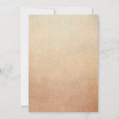 Vintage Alte Schriften bringen Bücherdusche Einladung (Rückseite)