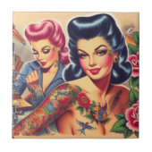 Vintage Alte Schule Fliese (Vorderseite)