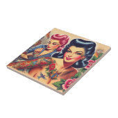 Vintage Alte Schule Fliese (Seite)