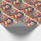 Vintage Alte Schule Geschenkpapier (Ecke)