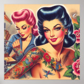 Vintage Alte Schule Poster (Vorne)