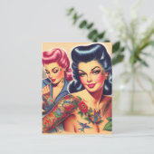 Vintage Alte Schule Postkarte (Stehend Vorderseite)