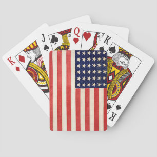 Vintage alte sechsunddreißig-Sterne-amerikanische  Spielkarten