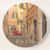 Vintage, alte Stadt, Oldtimer, antiker Stil Getränkeuntersetzer (Vorne)