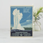 Vintage Alte Treue im Yellowstone Nationalpark (Stehend Vorderseite)
