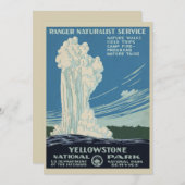 Vintage Alte Treue im Yellowstone Nationalpark (Vorne/Hinten)