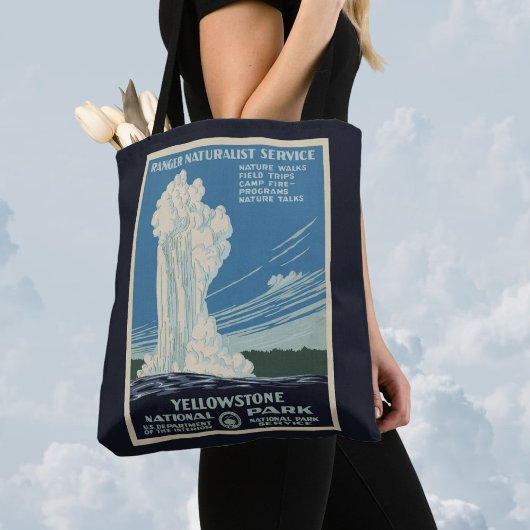 Vintage Alte Treue im Yellowstone Nationalpark Tasche