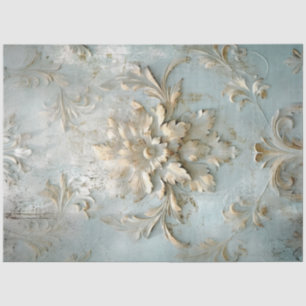 Vintage alte Wandgoldhandschrift zeichnend Schrift Seidenpapier