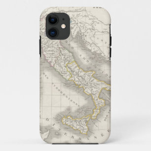 Vintage alte Welt Italien Karte Italienischer Food iPhone 11 Hülle