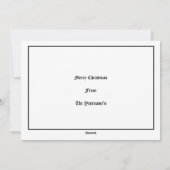 Vintage Alte Welt Weihnachtsmann & Weihnachtsbaum Feiertagskarte (Rückseite)