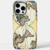 Vintage Alte Weltkarte Case-Mate iPhone Hülle (Rückseite)