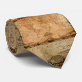 Vintage alte Weltkarte Männerfashion Neckties Krawatte (Gerollt)