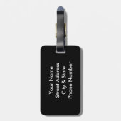 Vintage alte Weltkarte Personalisiert Gepäckanhänger (Rückseite vertikal)