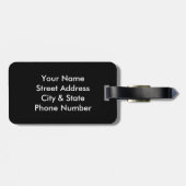 Vintage alte Weltkarte Personalisiert Gepäckanhänger (Rückseite horizontal)