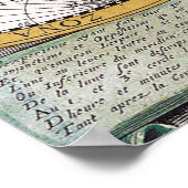 Vintage Alte Weltkarte Poster (Ecke)