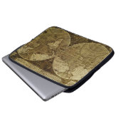 Vintage Alte Weltkarten Laptopschutzhülle (Vorne Knopf)