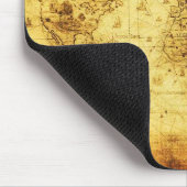 Vintage alte Weltkarten-Mausunterlage Mousepad (Ecke)