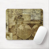 Vintage Alte Weltkarten Mousepad (Mit Mouse)