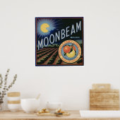 Vintage alte Zitrusfrüchteetiketten Poster (Küche)