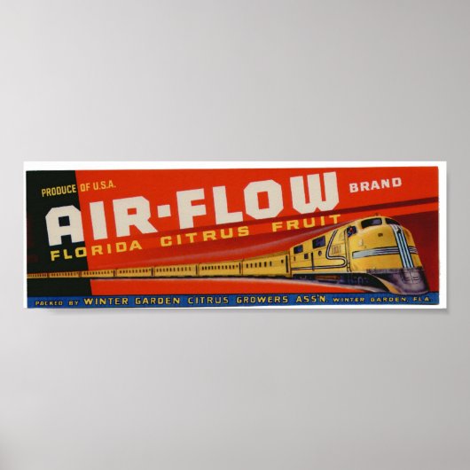 Vintage alte Zitrusfrüchteetiketten Poster (Vorne)