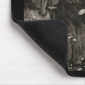 Vintage ältere Mutter und Tochter Mousepad (Ecke)