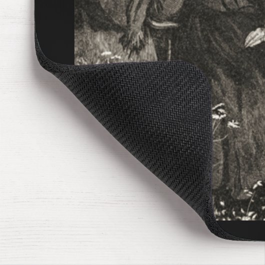 Vintage ältere Mutter und Tochter Mousepad (Ecke)