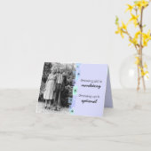 Vintage ältere Paar-wachsende alte Karte (Gelbe Blume)