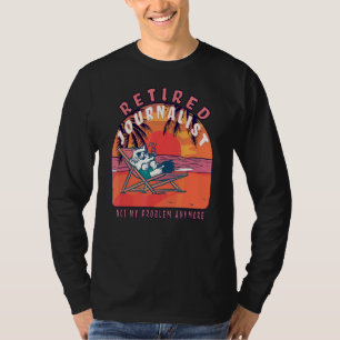 Vintage Altersvorsorge für müde Journalisten T-Shirt