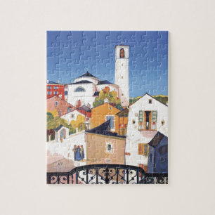 Vintage Altes Tessin Kanton Schweiz Puzzle