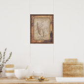 Vintage altmodische Dentalkunst - Zahnarztgeschenk Poster (Küche)