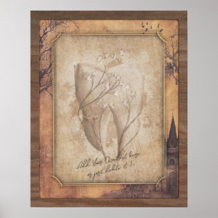 Vintage altmodische Dentalkunst - Zahnarztgeschenk Poster