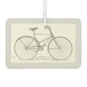 Vintage, altmodische Raddarstellung Autolufterfrischer (Rückseite)