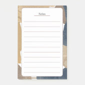 Vintage-Altpapier-Schrottbuch-Notizen Post-it Klebezettel (Vorderseite)