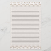 Vintage Altpapierbeschlag Briefpapier (Rückseite)