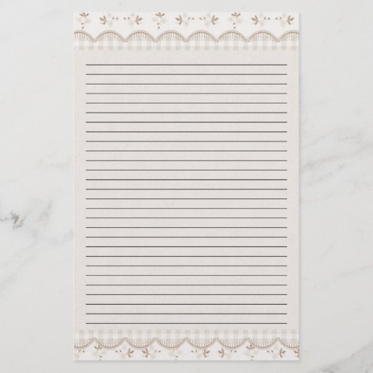 Vintage Altpapierbeschlag Briefpapier (Rückseite)